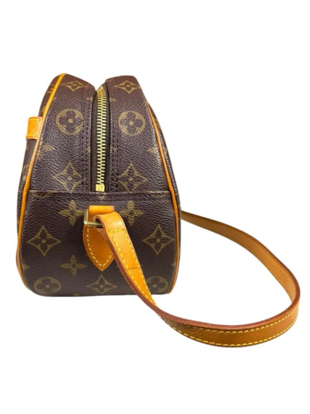Louis Vuitton Monogram Shoulder Bag Canvas Brown